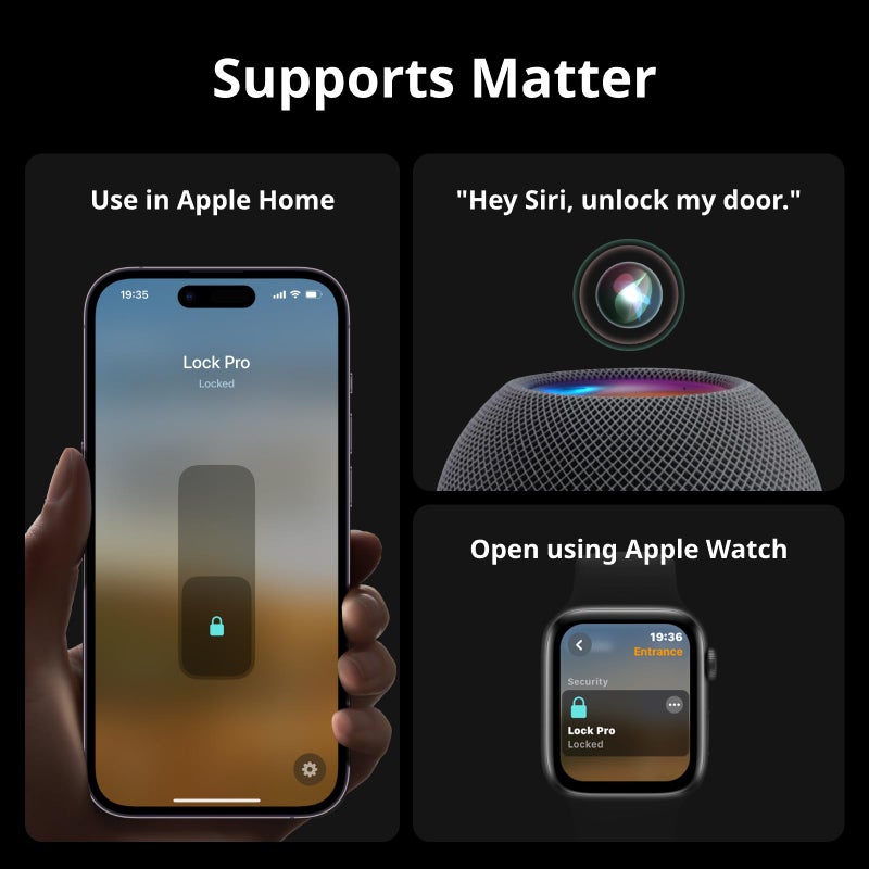 سويتش بوت SwitchBot WiFi Smart Lock Pro مع لوحة مفاتيح تعمل باللمس وبصمة الإصبع وقفل باب دخول بدون مفتاح وبلوتوث إلكتروني Deadbolt IP65 مقاوم للطقس يناسب Deadbolt الحالي الخاص بك ويدعم Matter Alexa وGoogle - Image 4